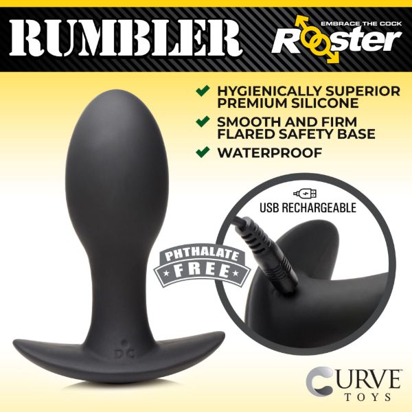 Picture of Rumbler Vibrating Silicone Butt Plug - Medium