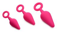 Picture of Rump Ringers 3 Piece Silicone Anal Plug Set - Pink