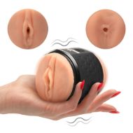 Picture of Vibrating Double Shot Mouth and Pussy Stroker
