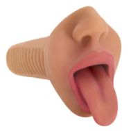 Picture of Mistress Selene Vibrating Mouth Stroker- Tan