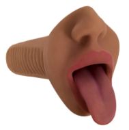 Picture of Mistress Mercedes Vibrating Mouth Stroker- Brown