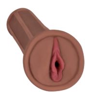 Picture of Mistress Sia BioSkin Vibrating Pussy Stroker- Brown