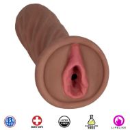 Picture of Mistress Natalia BioSkin Vibrating Pussy Stroker- Brown