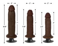 Picture of Jock Dark Vibrating Dildo - 8 Inch