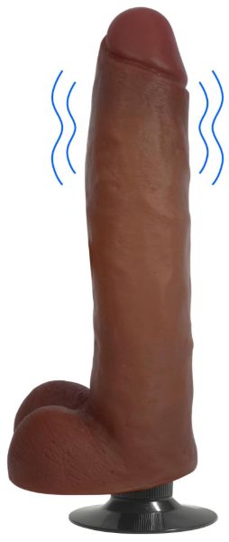 Picture of Jock Medium Vibrating Dildo with Balls - 11 Inch