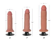 Picture of Jock Light Bareskin Vibrating Dildo - 6 Inch