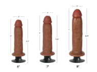 Picture of Jock Dark Bareskin Vibrating Dildo - 6 Inch