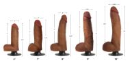 Picture of Jock Dark Bareskin Vibrating Dildo with Balls - 6 Inch
