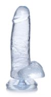 Picture of Jock C-Thru Dildo with Balls - 8 Inch