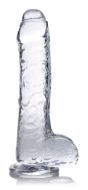 Picture of Jock C-Thru Dildo with Balls and Foreskin - 8 Inch