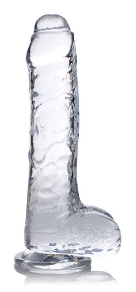 Picture of Jock C-Thru Dildo with Balls and Foreskin - 8 Inch