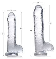 Picture of Jock C-Thru Dildo with Balls and Foreskin - 8 Inch
