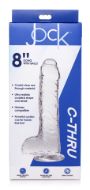 Picture of Jock C-Thru Dildo with Balls and Foreskin - 8 Inch