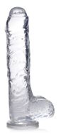 Picture of Jock C-Thru Dildo with Balls - 9 Inch