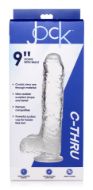 Picture of Jock C-Thru Dildo with Balls - 9 Inch