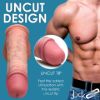Picture of 8.75 Inch Dual Density Uncut Dildo with Balls