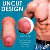 Picture of 9.8 Inch Dual Density Uncut Dildo with Balls