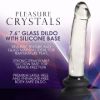 Picture of Glass Dildo with Silicone Base - 7.6 Inch
