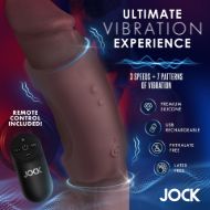 Picture of Vibrating Silicone Penis Sleeve - Dark
