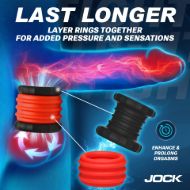 Picture of 2-in-1 Silicone Cock Ring - Red