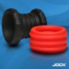 Picture of 2-in-1 Silicone Cock Ring - Red