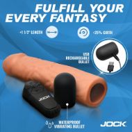 Picture of Enhancers Vibrating Penis Extension w/ Remote - Light