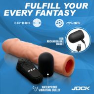 Picture of Enhancers Vibrating Penis Extension w/ Remote - Medium