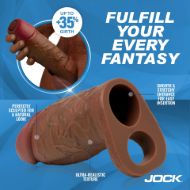 Picture of Enhancers Silicone Penis Extension Sleeve - Dark
