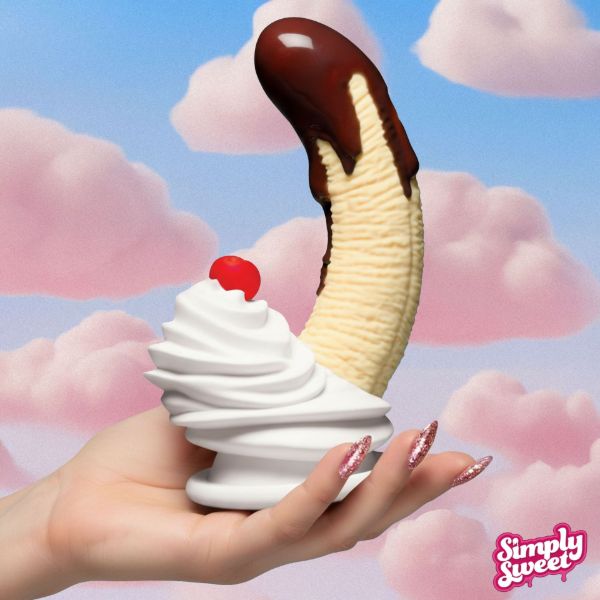 Picture of Chocolate Dipped Banana Split Premium Silicone Dildo