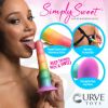 Picture of Zigzag Rainbow Silicone Dildo