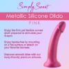 Picture of Metallic Silicone 7 Inch Dildo - Pink