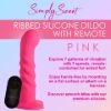 Picture of 21X Vibrating Ribbed Silicone Dildo