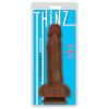 Picture of Thinz 7 Inch Slim Dildo with Balls - Dark