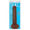 Picture of 8 Inch Slim Dildo with Balls - Dark