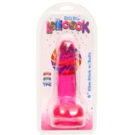 Picture of 6 Inch Slim Stick with Balls Cherry Ice Dildo