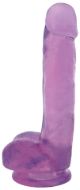 Picture of 7 Inch Slim Stick with Balls Grape Ice Dildo