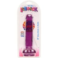 Picture of 8 Inch Slim Stick with Balls Grape Ice Dildo