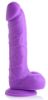 Picture of 7 Inch Silicone Dildo with Balls - Grape