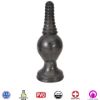 Picture of The King Ribbed Tip Anal Plug - Black