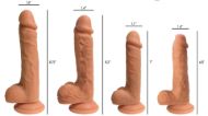 Picture of Easy Riders Dual Density Silicone Dildo - 8 Inch
