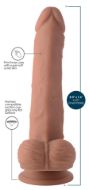 Picture of Thrusting and Vibrating 8 Inch Dildo - Medium