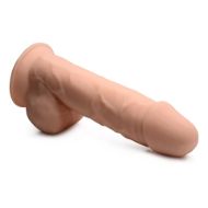 Picture of Silexpan Light Hypoallergenic Silicone Dildo with Balls - 8 Inch