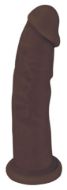 Picture of Silexpan Dark Hypoallergenic Silicone Dildo - 9 Inch