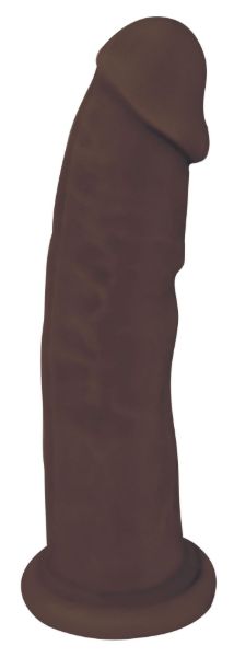 Picture of Silexpan Dark Hypoallergenic Silicone Dildo - 9 Inch