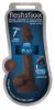Picture of Silexpan Dark Hypoallergenic Silicone Dildo with Balls - 7 Inch