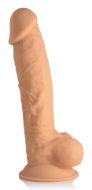 Picture of Silexpan Medium Hypoallergenic Silicone Dildo with Balls - 8.5 Inch
