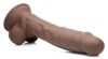 Picture of Silexpan Dark Hypoallergenic Silicone Dildo with Balls - 8.5 Inch
