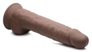 Picture of Silexpan Dark Hypoallergenic Silicone Dildo with Balls - 10 Inch