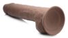 Picture of Silexpan Dark Hypoallergenic Silicone Dildo with Balls - 10 Inch