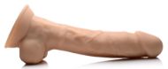 Picture of 8 Inch Silexpan Hypoallergenic Silicone Vibrating Dildo - Light